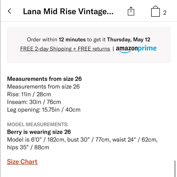 Worn 2x - AGOLDE Midrise Vintage Straight Jeans - Picture 5 of 7